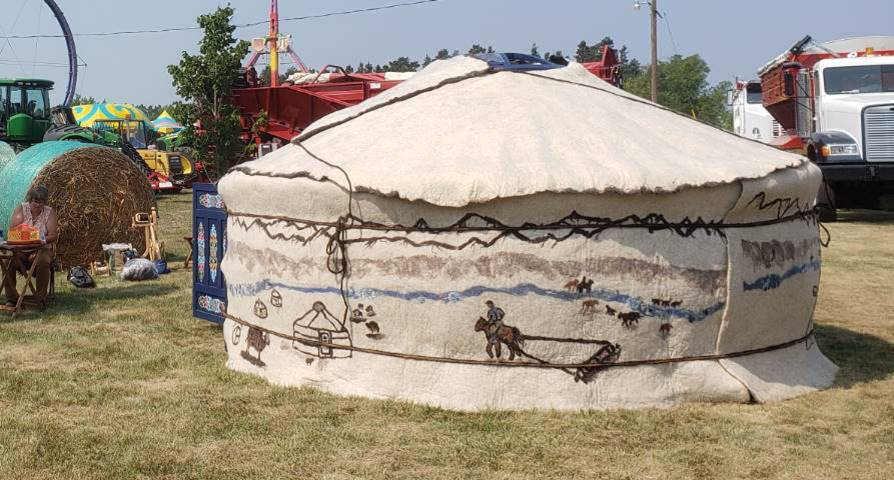 Yurt alert: This year’s Fiber Arts Festival features a handwoven Mongolian tent