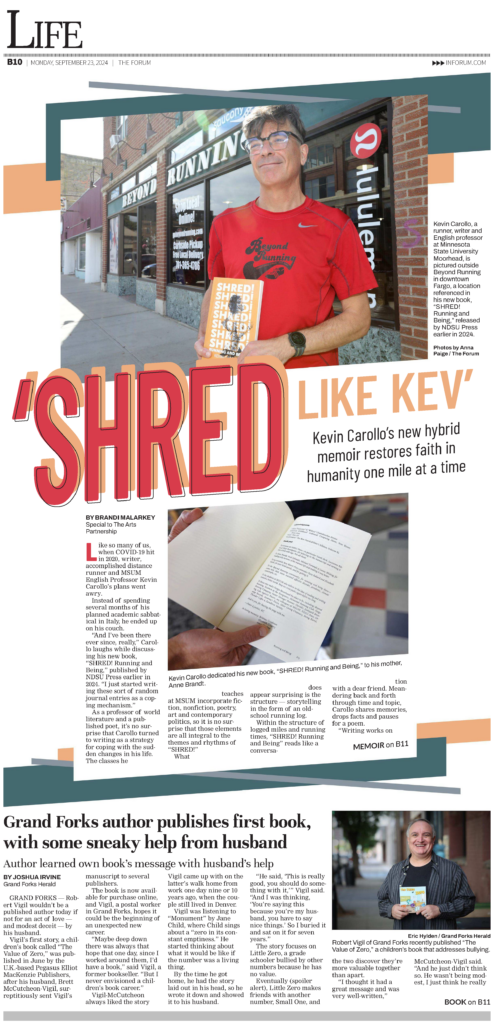 Artist profile: Kevin Carollo, author of ‘SHRED! Running and Being’